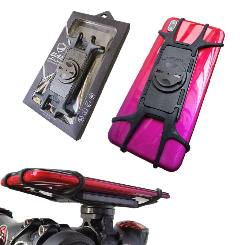Placa de encuadernación de silicona antivibración giratoria 360, soporte de teléfono móvil de liberación rápida para coche, adecuado para soporte de montaje Garmin
