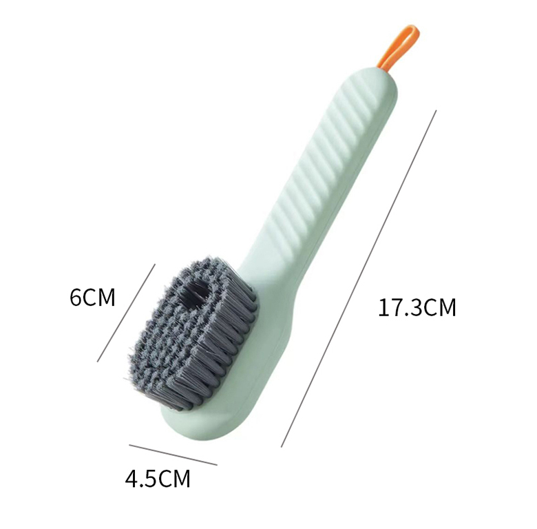 Cepillo de limpieza de cerdas suaves, cepillo líquido para zapatos, cepillo de mango largo, cepillo para ropa, tablero de ropa, herramienta de limpieza del hogar: Negro