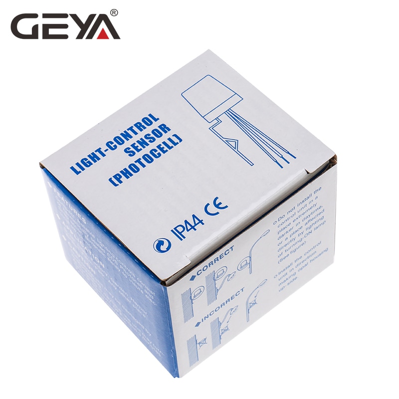 Geya Foto Sensor Licht Sensor Operated Auto Fotocel Street Foto-elektrische Schakelaar Max 30A