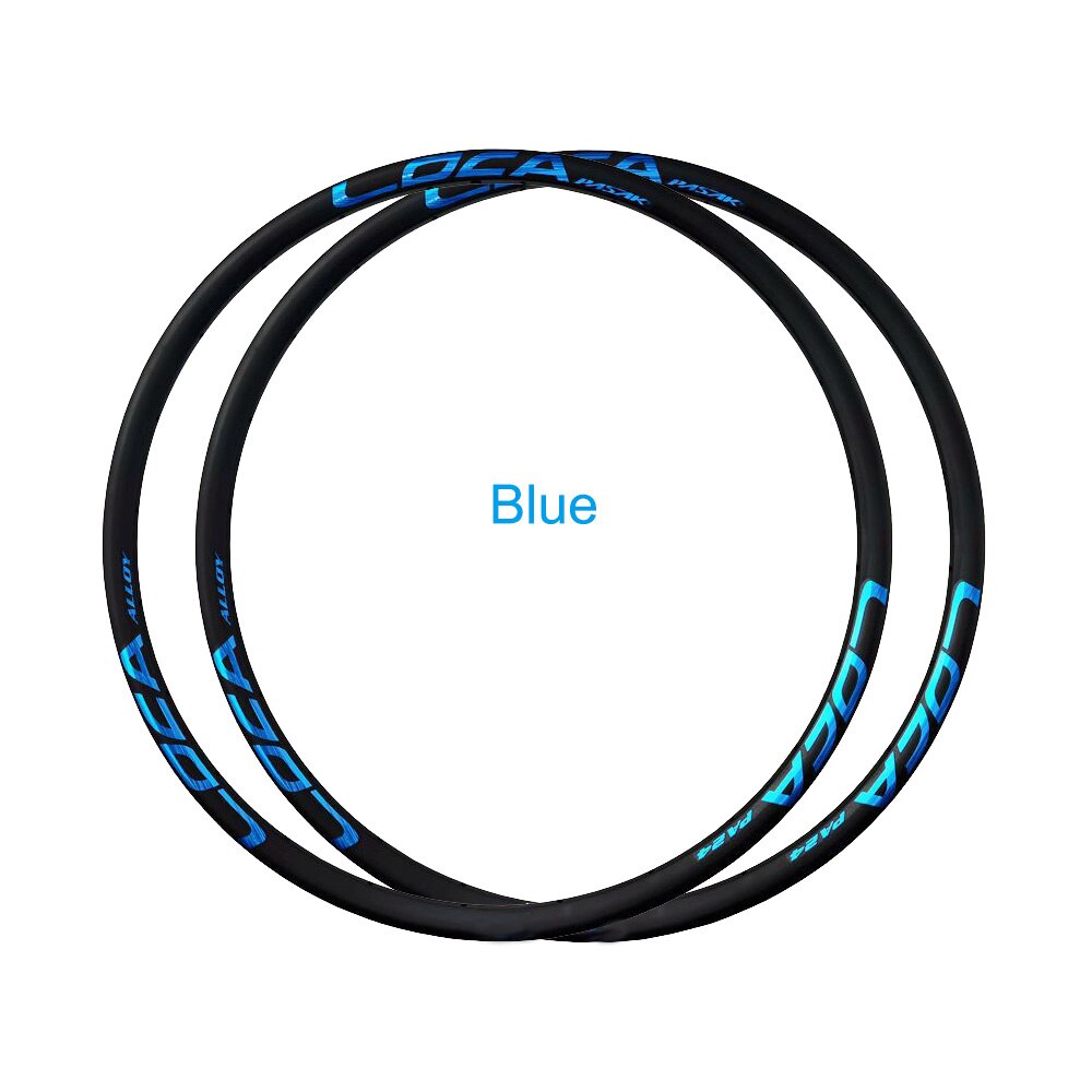 Pasak 700C Rim 28 24 Holes Road Bike Ring Clincher Double Layer Al6061 Bicycle Rims 28h 24h Disc Brake For 700c*20c 42c Tyre: 700C 24h Blue
