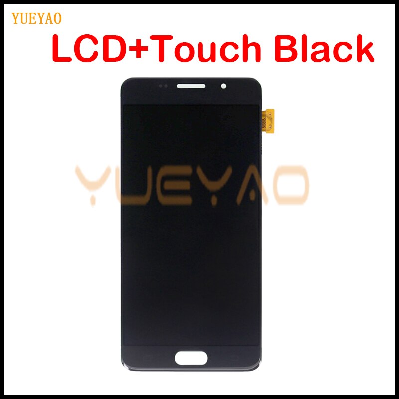 Con Control de brillo, LCD para SAMSUNG Galaxy A5 , A510, A510FD, A510F, A510M, LCD, pantalla táctil, ensamblaje digitalizador: LCD Black