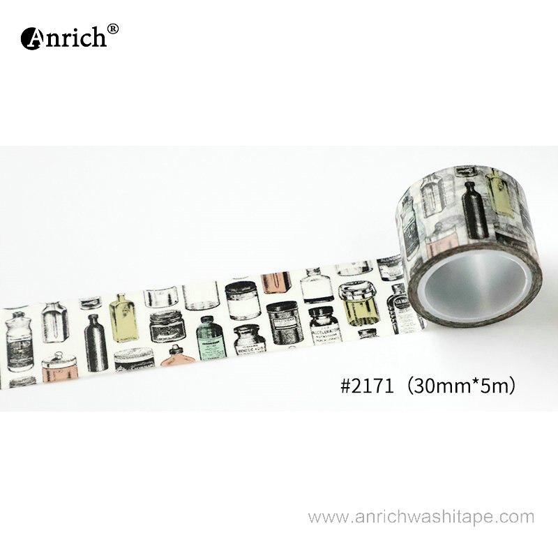 Washi Tape con marco para cámara, tarjeta postal Vintage, con letras: 2171