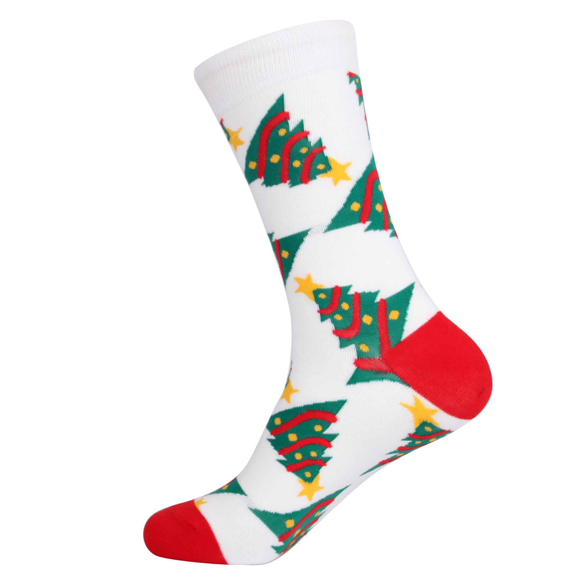 Autumn Winter Christmas Socks Christmas Tree Snow Elk Cotton Happy Socks PEONFLY Men Year Santa Claus: D