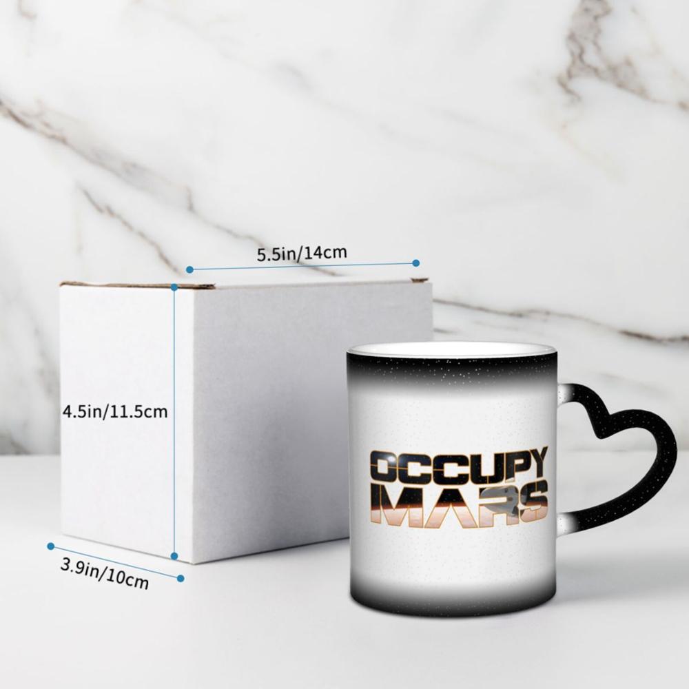 SpaceX Occupy-Mars coffee K mugs glass cups tazas set funny halloween tasse canecas friends disposable solo holder donut