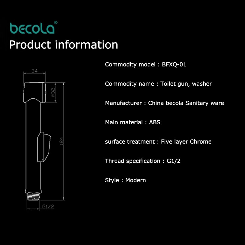 Becola Bidet Kranen Abs Badkamer Douche Tap Bidet Wc Spuit Moslim Douche Toilet Spray Installeren