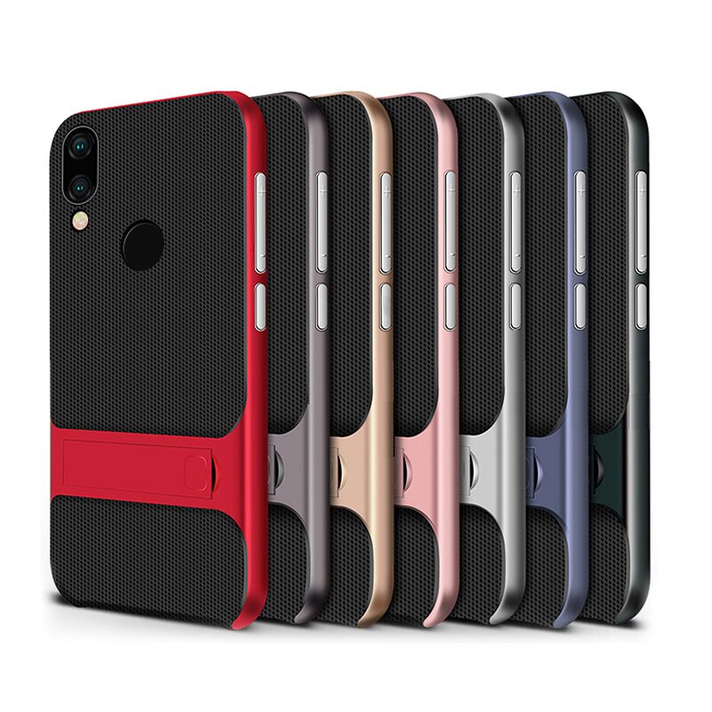 praktisch fallen für Xiaomi Redmi Hinweis 7/Hinweis7 Profi fallen Abdeckung 3D Stehen Halfter Silikon 360 Schutzhülle Redmi Hinweis7Profi 7Profi Rügestochen