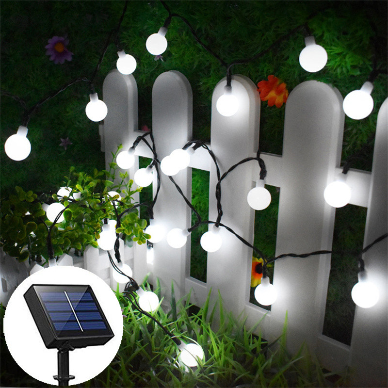 Solcellslampor med liten boll, 100 led-lampor, /50 led-lampor, /20 led -lampor, trädgård, hem, staket, balkong, trädfest, jul, halloween, bröllopsdekoration: Blå / 300w