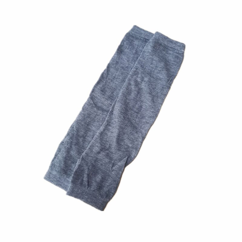 Gants longs unisexes sans doigts, Cosplay, Anime, gothique, chauffe-bras, en tricot, poignet, coude, mitaines, vêtements, accessoires: light grey