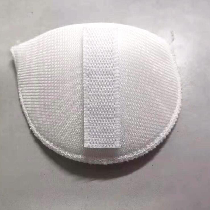 Goed pak lentejas jurk versieren wit klittenband afneembare magische tape schoudervulling  a0446l