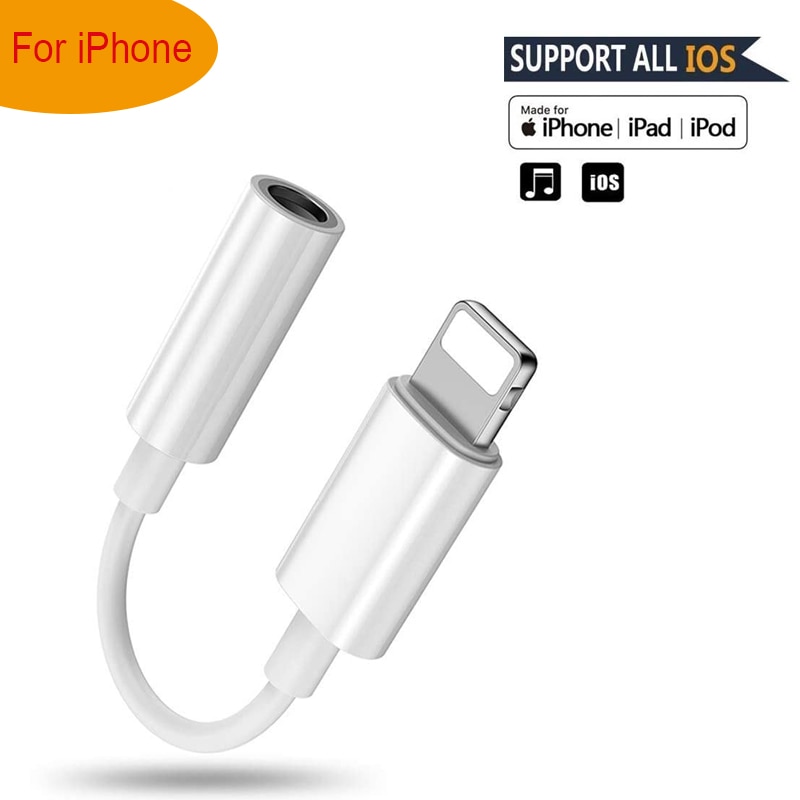 Per Illuminazione a 3.5mm Per Cuffie Adattatore Compatibile con il Telefono Martinetti 11 8/8 Plus/X/Xr/Xs/7/7 più il IOS 13 12 Musica