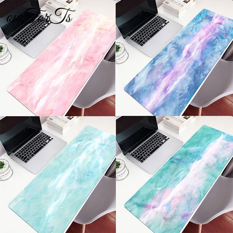 Mouse Pad Gamer Waterproof Large Marble Desk Pad Kawaii Desk Mat Computer Keyboard Table Decoration Cover Gaming Player Mice Mat