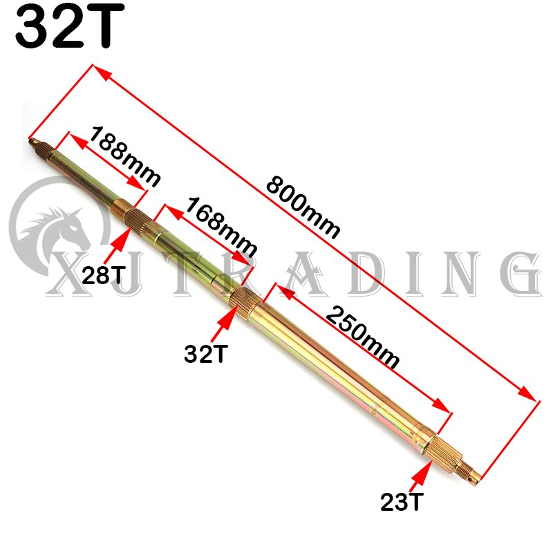 L&#39;essieu arrière de 800mm 810mm est adapté pour les grands dinosaures de 150cc-250cc, les grands taureau, les quad, kart électrique: WHITE