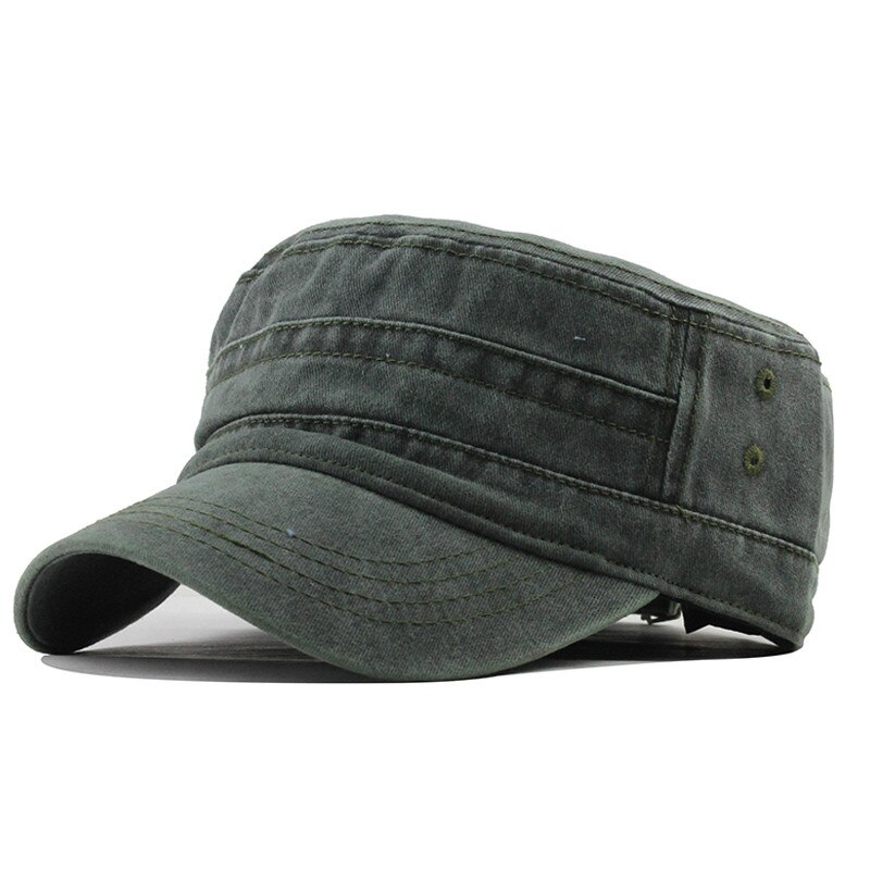 25#  unisex-sonnenschutz-freizeitmützen aus baumwolle, denim-soldatenmützen, schirmmützen, einfarbige flache kappen, verstellbare, taillierte vintage-kappen, sonnenschutz: A