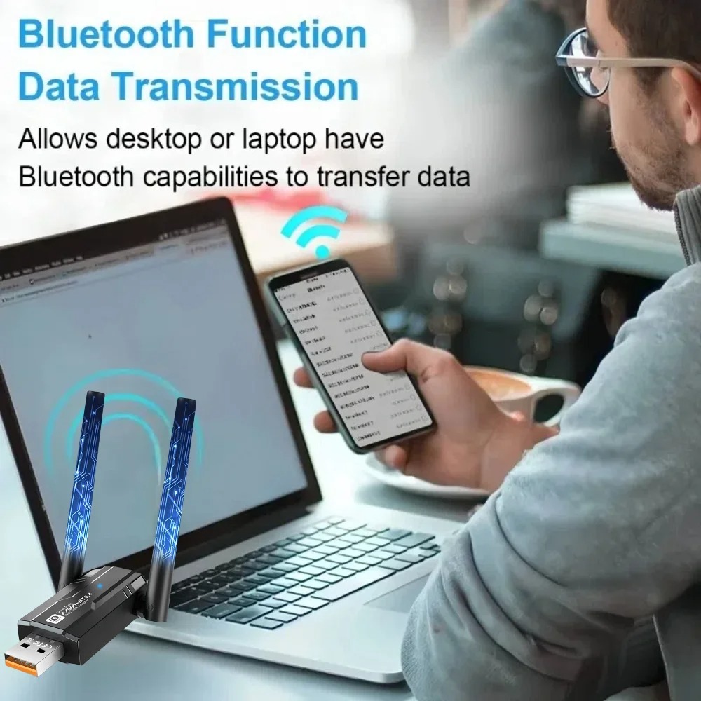 900Mbps USB WiFi Bluetooth 5,4 Adapter 2in1 Netzwerk Karte Dual Band 2,4G 5GHz Wi-Fi Antenne Mini drahtlose Empfänger PC Zubehör