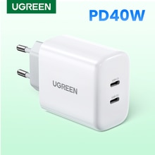 Ugreen Dual 20W Pd Usb C Lader Voor Iphone 13 12 Fast Charger Quick Charge 4.0 3.0 Opladen Voor samsung Mobiele Telefoon Oplader