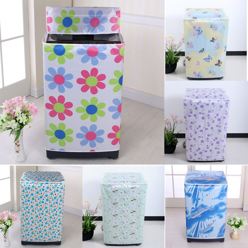 Useful Sunscreen Dust Proof Cover Washing Machine Cover Waterproof Washing Machine Cover Protective Dust Jacket Front Top Open