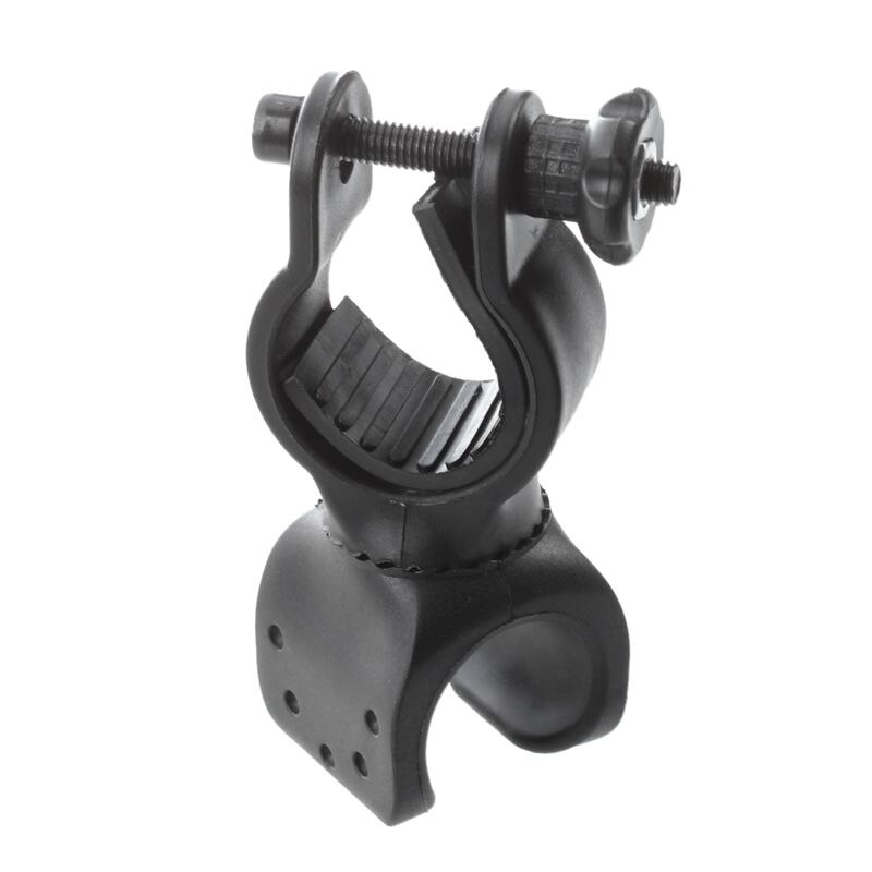 Bicycle Bike Flashlight LED Torch Mount Holder Cycling Clip Clamp-Black