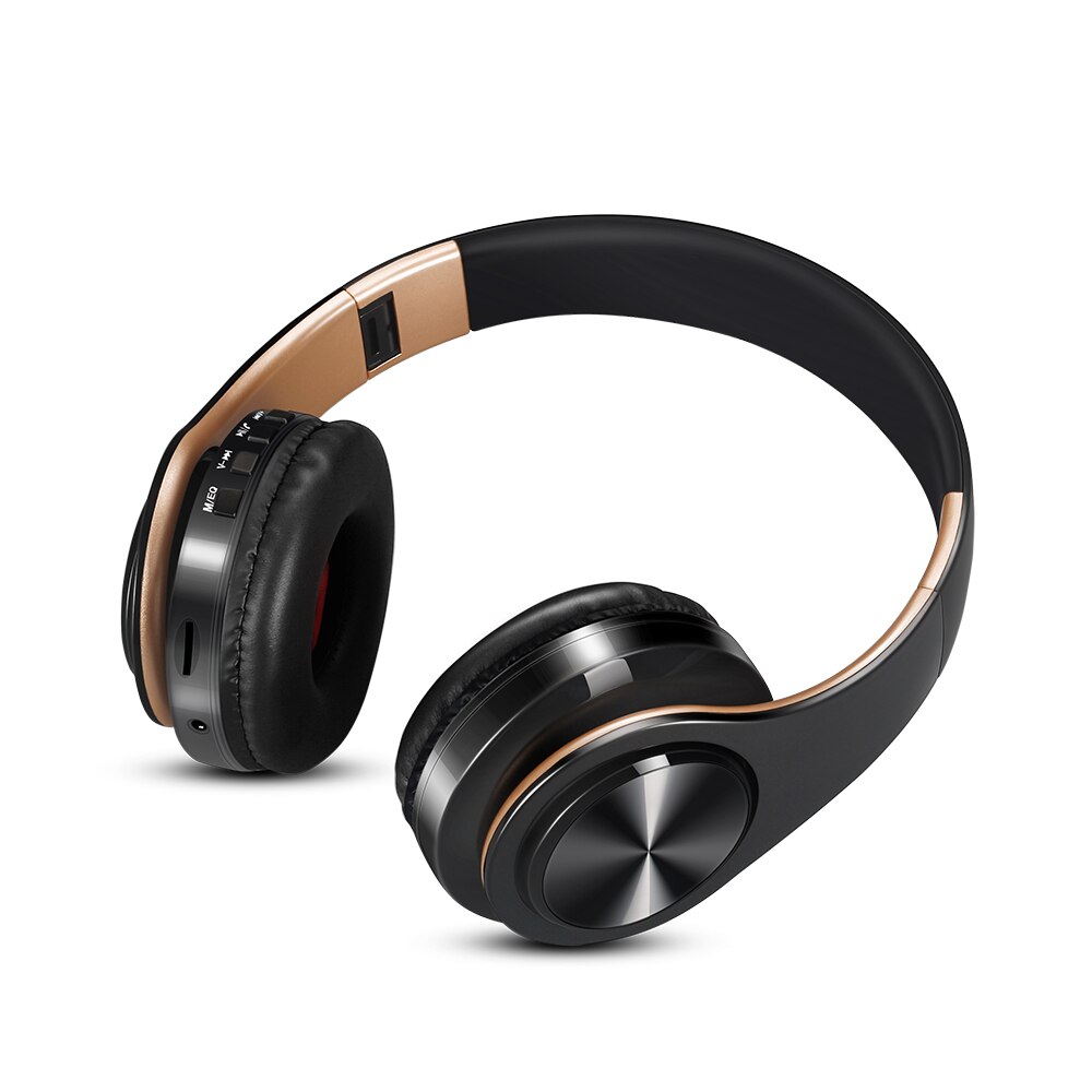 Foldable Over Ear Wireless Earphone Headset Stereo Earphone with 3.5mm Connection port for phone DJ mp3 Sport Earphones