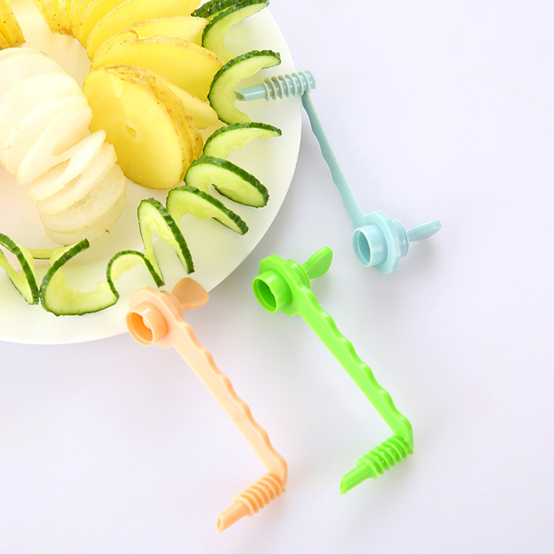 Kartoffel Rolle Blume Cutter Karotte Spirale Schneidemaschine Schneiden Werkzeug Gemüse Gurke Kunststoff Küche Kochen Rolle Blume Cutter