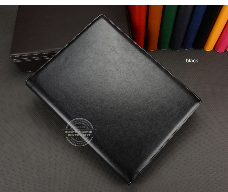A4 business office PU leather manager file folder a4 agreement menu folders organizer with ring binder 645