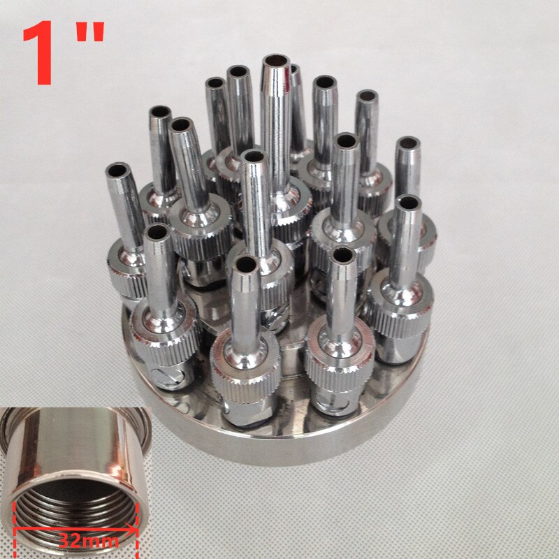 1/2" 3/4" 1" 304 Stainless Steel Fountain Nozzles Garden Pond Jet Straight Outdoor Water Spray Head