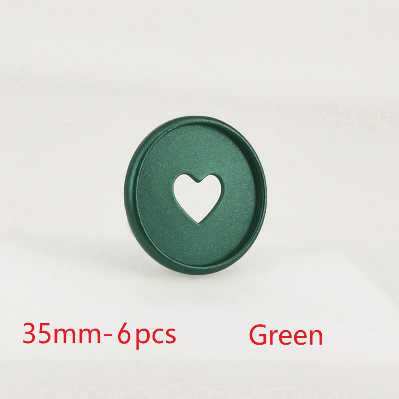 Stücke 35mm gefrostet Pilz See Bindemittel Scheiben Kunststoff Bindung Ringe Notizbuch Bindemittel Ringe Pilz Scheiben Büro Bindung Liefert: Grün-6Stck
