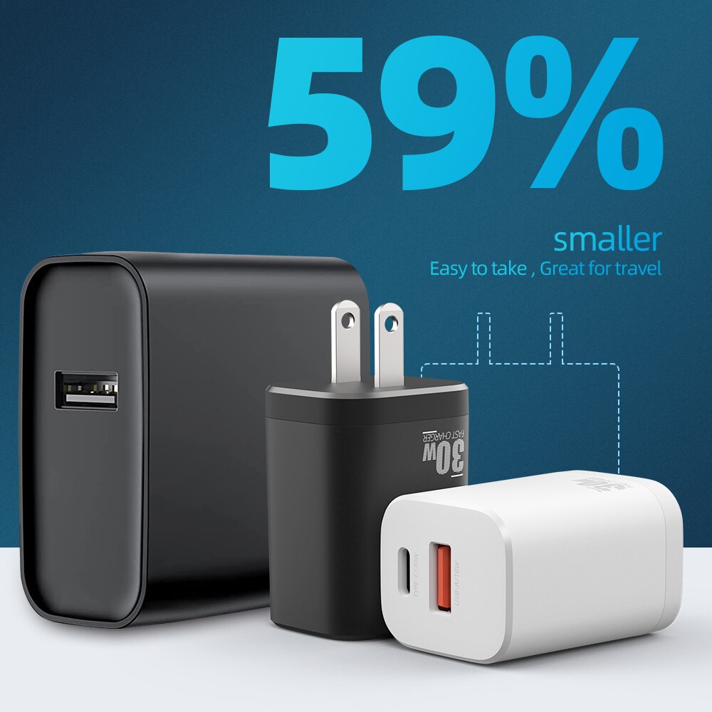 SIKAI Super 30W USB C ładowarka Adapter dla iPhone 13 12 Pro Max typ C QC 3.0 PD szybkie ładowanie dla Xiaomi telefon szybka ładowarka