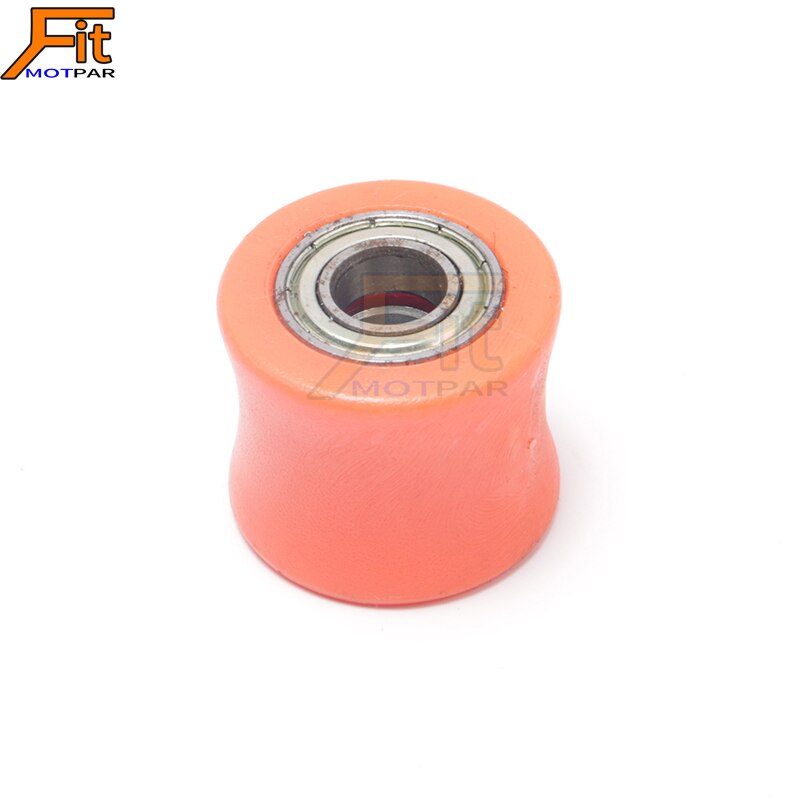 8/10mm concave aandrijfkettingspanner poelie rolgeleider wielgeleider voor dirt street bike motorfiets motorcross: 10mm sinaasappels