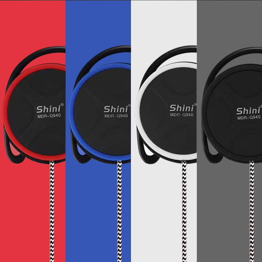 Original SHINI Q940 3.5mm Headphones Stereo Bass Music Earphone Ear Hook Headset fone de ouvido For MP3/4 Computer Mobile Phone