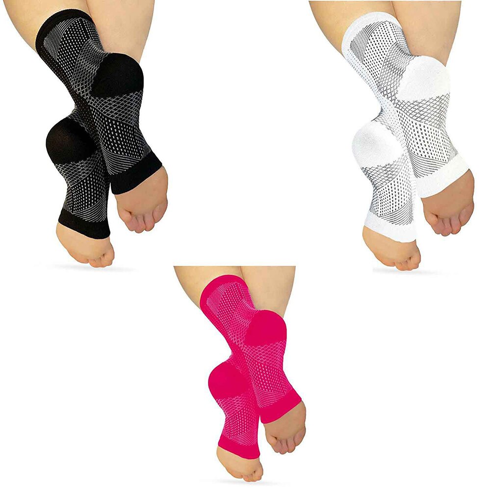 Fot ankel kompression strumpor anti trötthet åderbråck fötter ärm unisex plantar fasciit lättnad fot smärta minskar svullnad