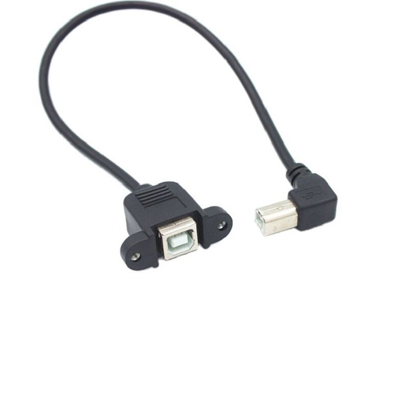 USB B Male to Female Printing Cable Printer Scanner Extension Cord Panel Mount Extend Cable