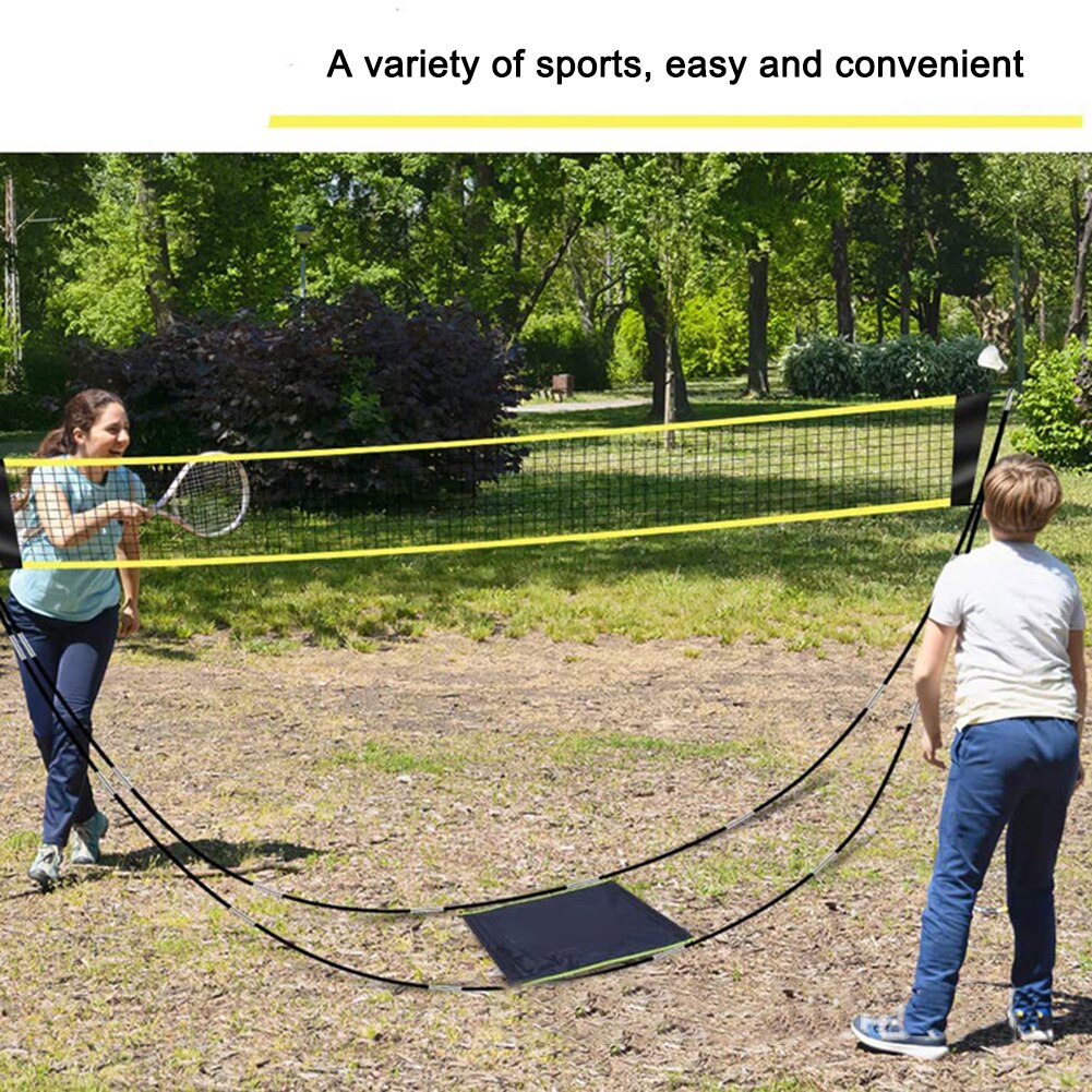 Draagbare 300Cm Outdoor Indoor Standaard Badminton Training Spel Net Met Stand Portable Opvouwbare Badminton Netto Eenvoudig Te Monteren