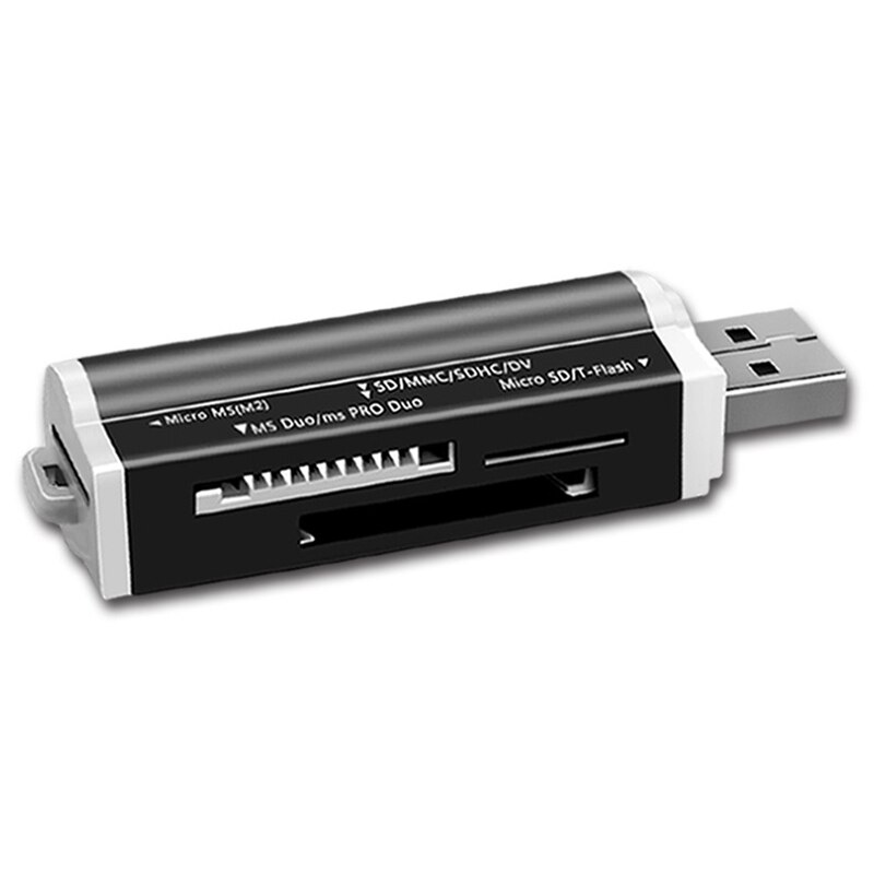 4 in 1 4 Slots Card Reader U Disk PC Phones Memory Cardreader Micro SD/SDXC TF Card Reader for Laptop Computer