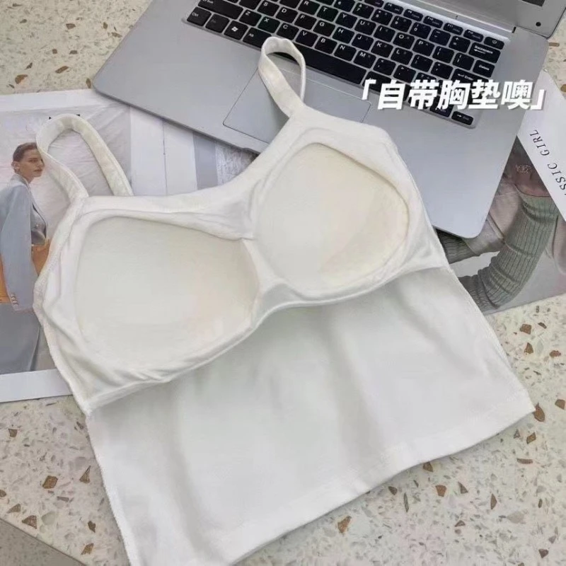 Crop top dam sexiga ärmlösa toppar damunderkläder damlinne flickor basic t-shirt väst underkläder bh tubtoppar