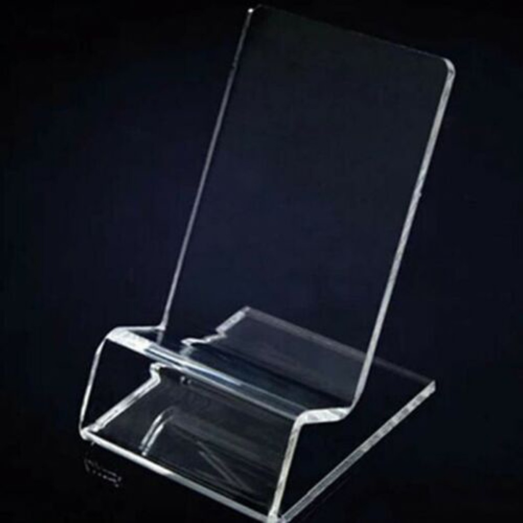 Clear Acrylic Transparent Mobile Phone Display Stand Mount Holder Rack Bracket Eco-Friendly Irregular shapes simple #J20