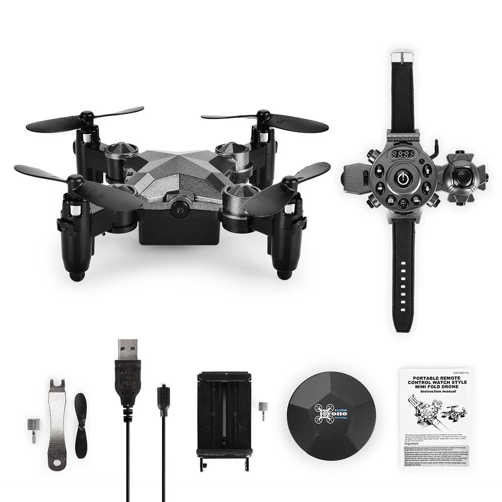 Mini Drone dh800 2.4G 4CH 6-As WIFI FPV Camera 0.3MP Draagbare Drone RC Quadcopter Horloge Stijl mini RC UFO Pocket Drone
