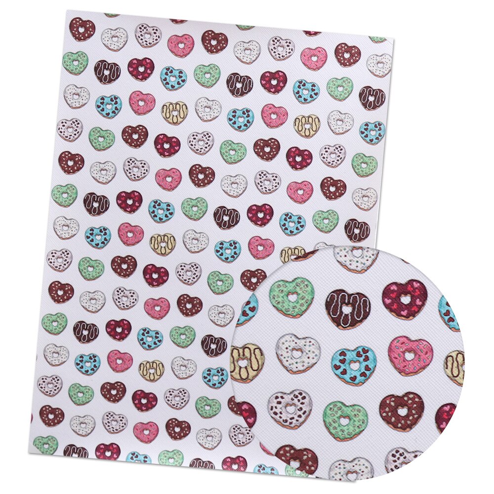 Ibow-tissu en cuir synthétique 22x30cm imprimé avec séries fantasmes, pour bricolage, arcs de cheveux, sacs faits à la main, matériel de bricolage: 02
