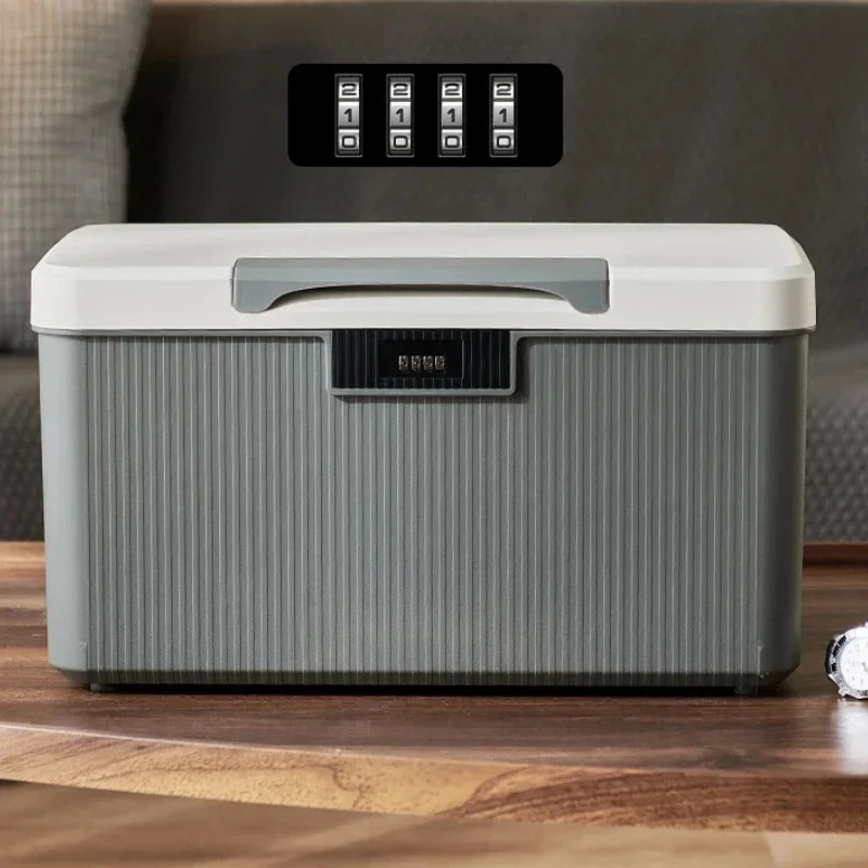 Household Valuables Storage Box, Privacy Documents Safe, Car Password Lock Box, Secure Portable Organizer