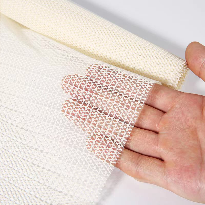 Pvc espuma antiderrapante esteira colchão sofá tapete antiderrapante net pano doméstico tapete de yoga anti-skid fixação base tecido