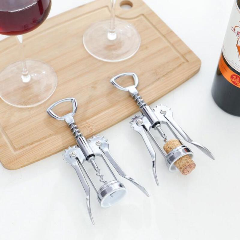 2 In 1 Wine Corkscrew Beer Corkscrew Wing Type Wine Beer Corkscrew Cork Screw Waiter Wing Corkscrew Chrome