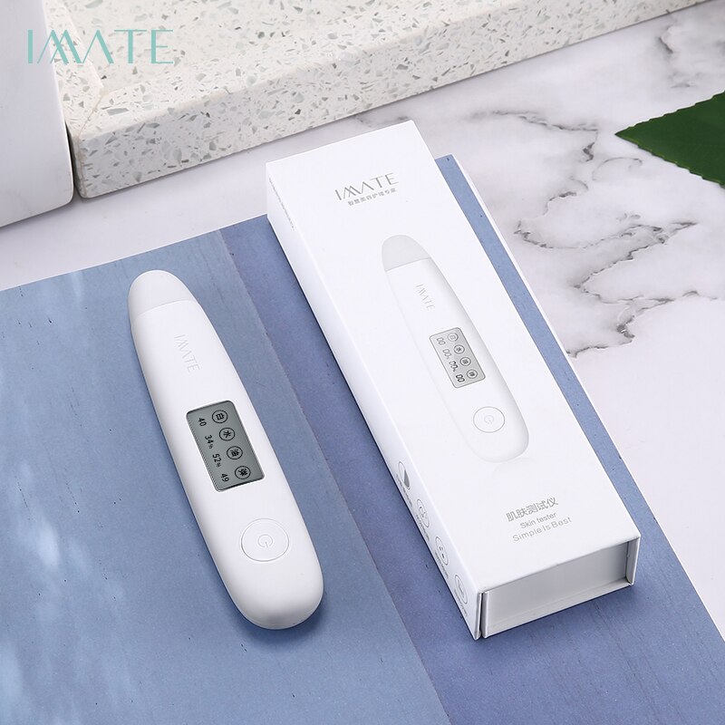 Digital Skin Detector Pen with LCD Display Portable Skin Analyzer Water Oil Tester Analysis Moisture Machine Monitor for Skin