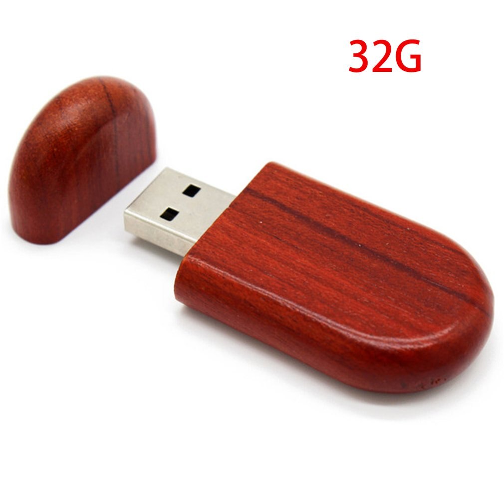 Usb Flash Drive Rood Hout Computer Externe Opslag Apparaat Universele USB2.0 Memory Stick Lichtgewicht
