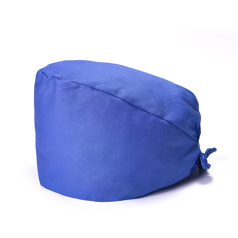 Casquettes solors en coton uni, chapeau de , respirant et ajustable pour hommes et femmes, chapeau de gommage pour laboratoire de beauté, animalerie: Bleu