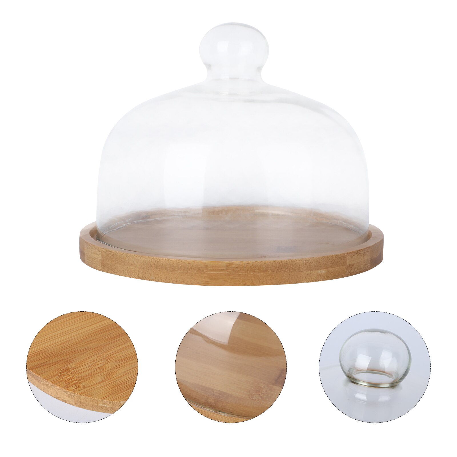 1 Pc Portable Cake and Cupcake Carrier Perfect for Transporting Cakes Cupcakes Pies or Other Desserts-20cm(Cake Cover+Bottom