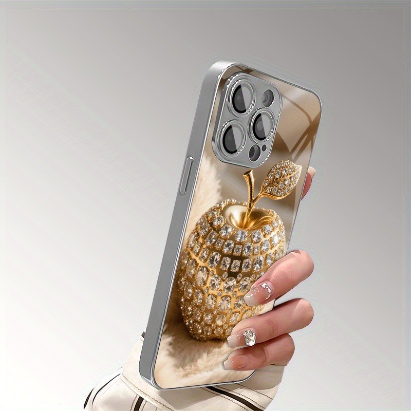 Handyhülle für iPhone 17 16e 16 15 14 13 12 Mini 11 Pro XS Max XR X 8 7 6 Air Plus Luxus-Abdeckung aus gehärtetem Glas