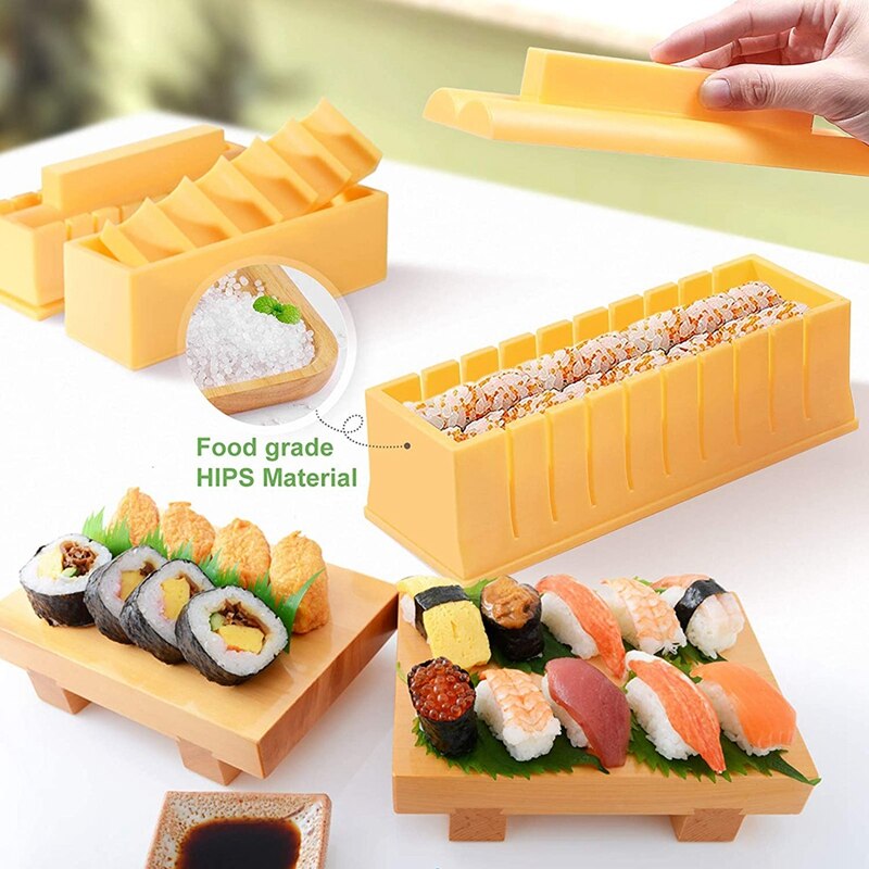 Sushi Maken Kit Sushi Maker Diy Sushi Maker Tool, Mallen Voor Maken Sushi Rijst Roll, sushi Maker Kit Voor Beginners