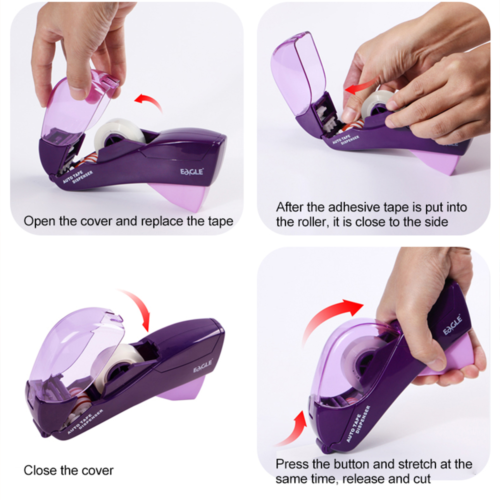 Auto Tape Dispenser Geschikt Voor Tape 20mm Of Minder Een Druk Handheld Lijm Houder Verpakking Cutter Gereedschap Sluitmachine