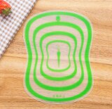 1Pc Kunststof Hakblok Frosted Snijplank Keuken Accessoires Keuken Snijplank Groente Vlees Pad Keuken Gereedschap: Green small