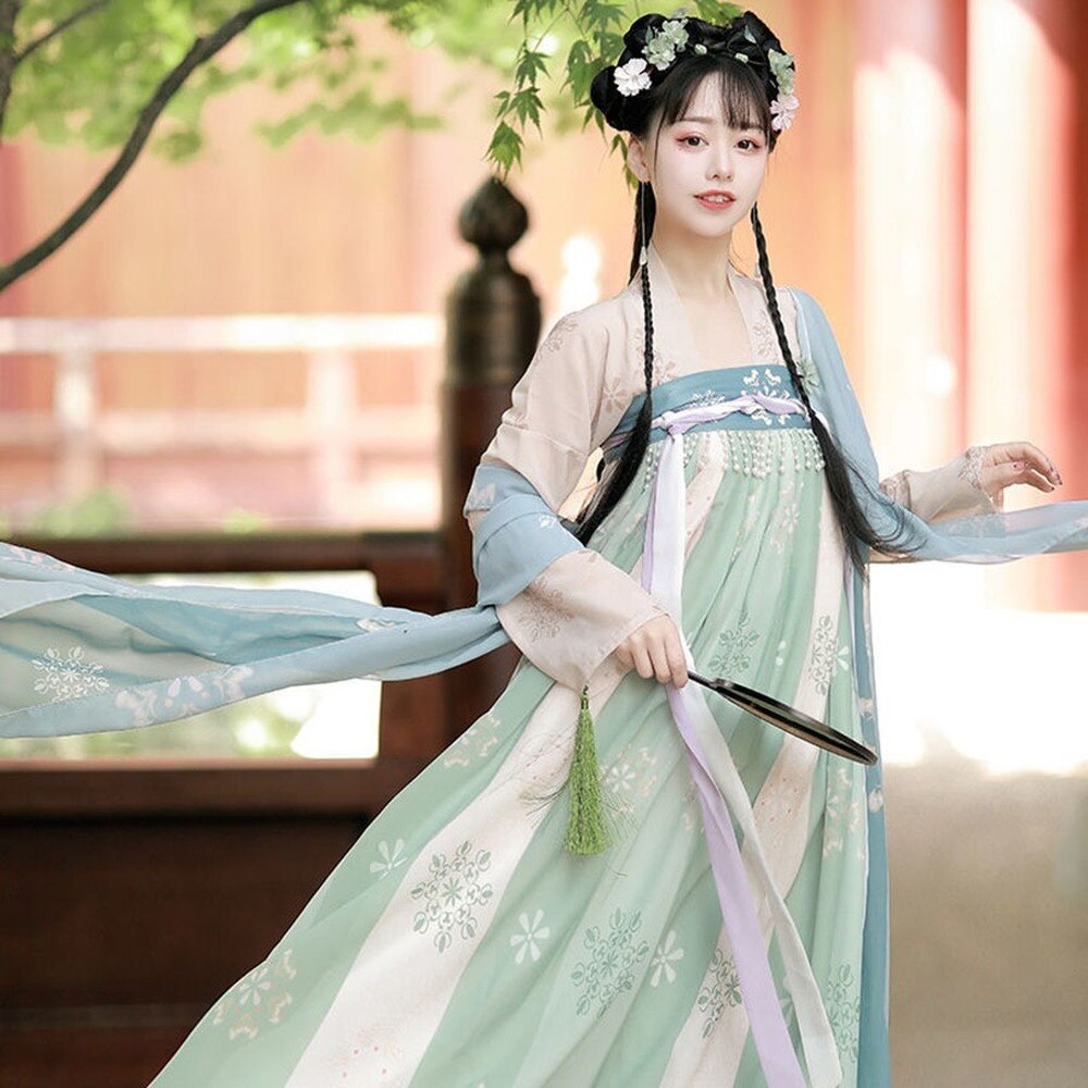 Hanfu – Costume de princesse pour femme, tenue traditionnelle chinoise élégante, Style ancien populaire Tang, vêtements de spectacle féerique, films