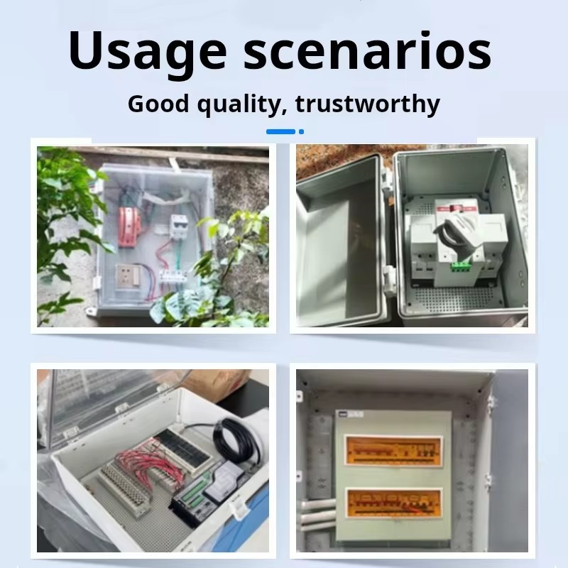 Boîtier électrique en plastique IP66, boîte de jonction de puissance ABS, boîte de Distribution étanche extérieure pour projet d'instruments électriques